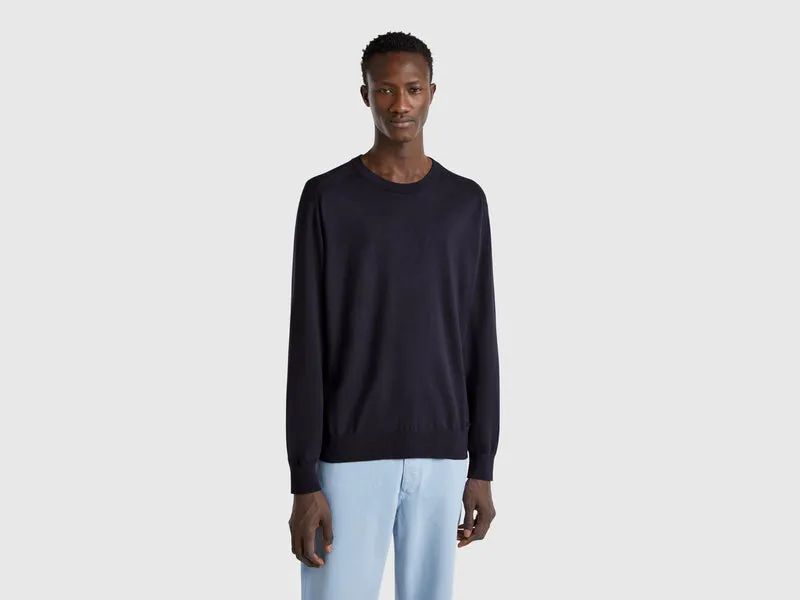 Maglione in misto viscosa e seta