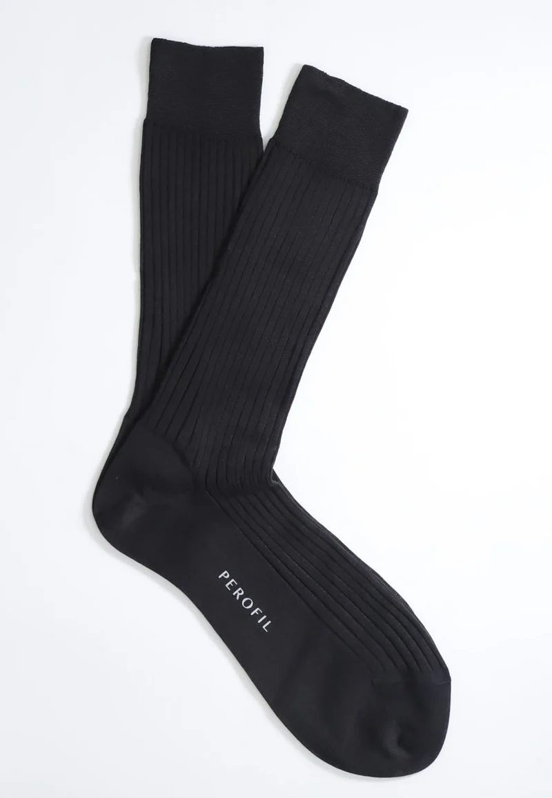 OFFERTA 3 PEZZI PEROFIL VPRC00326 Calza Corta a costina in 100% Filo di Scozia