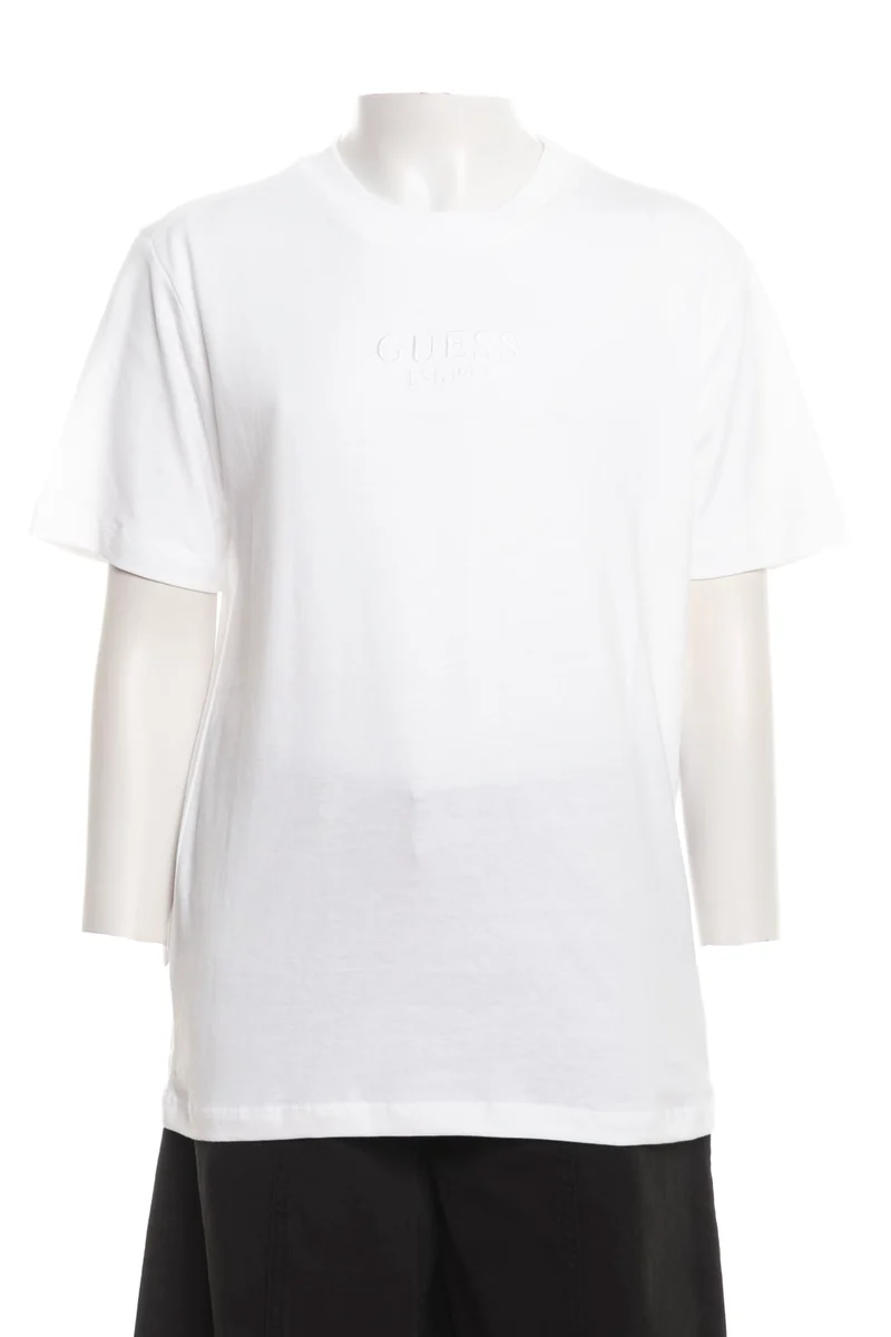 T Shirt Guess Basic Ovr Da Bambino Bianca