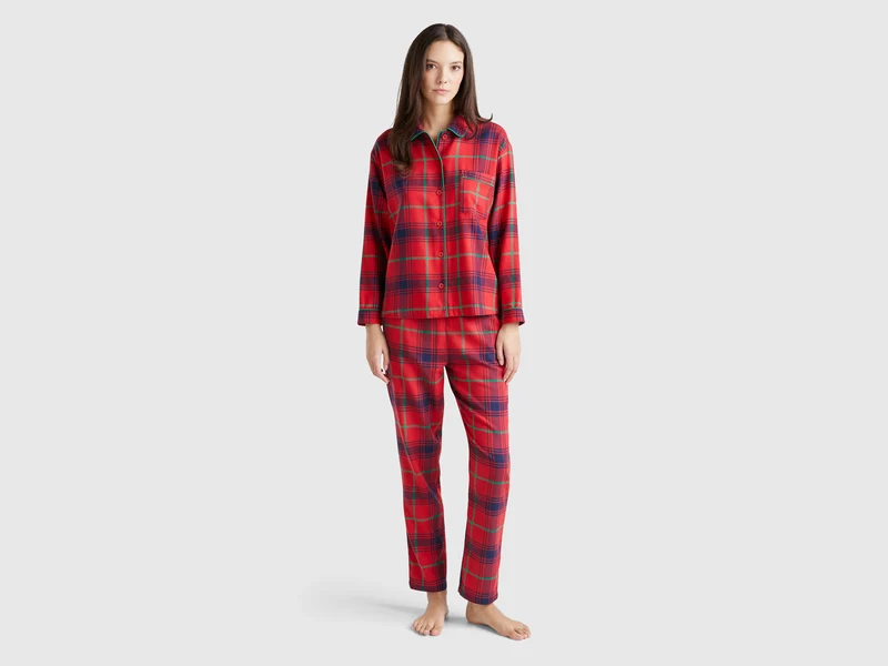 Pigiama tartan in flanella