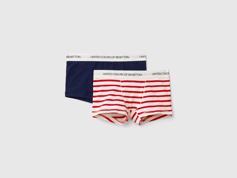 Due boxer in cotone bio stretch