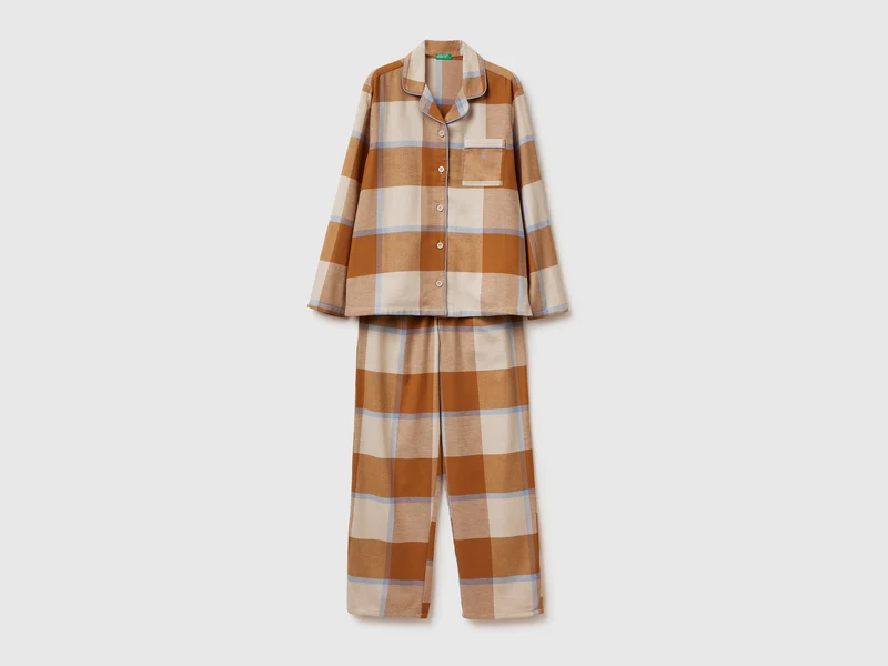 Pigiama tartan in flanella