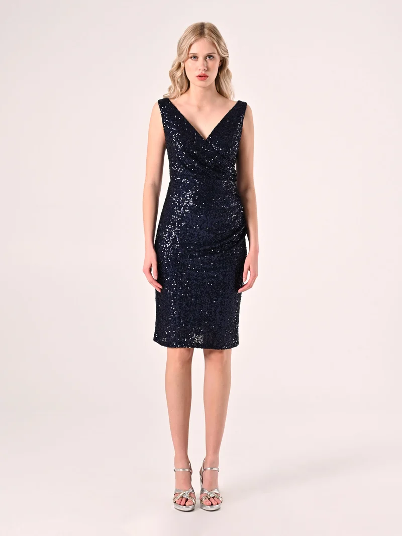 Tubino Paillettes Blu