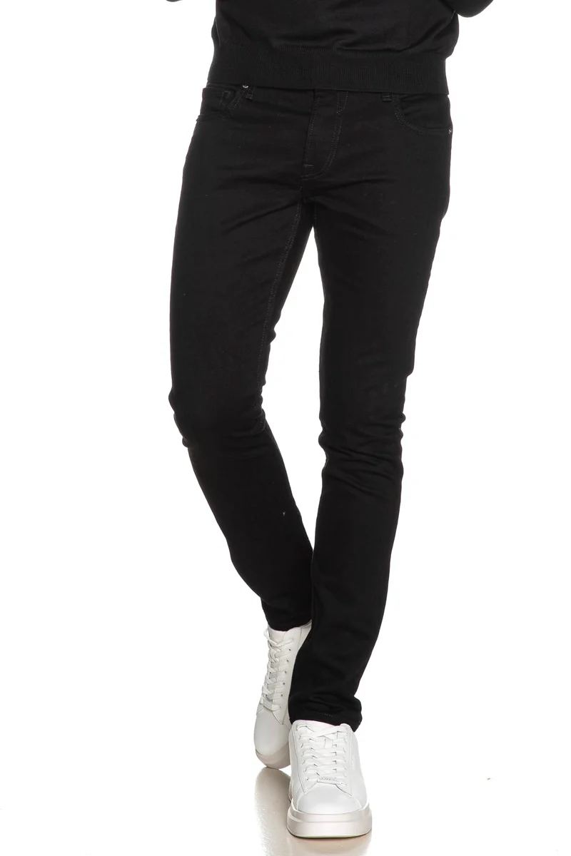 Jeans Guess Miami Blk Da Uomo Denim Nero