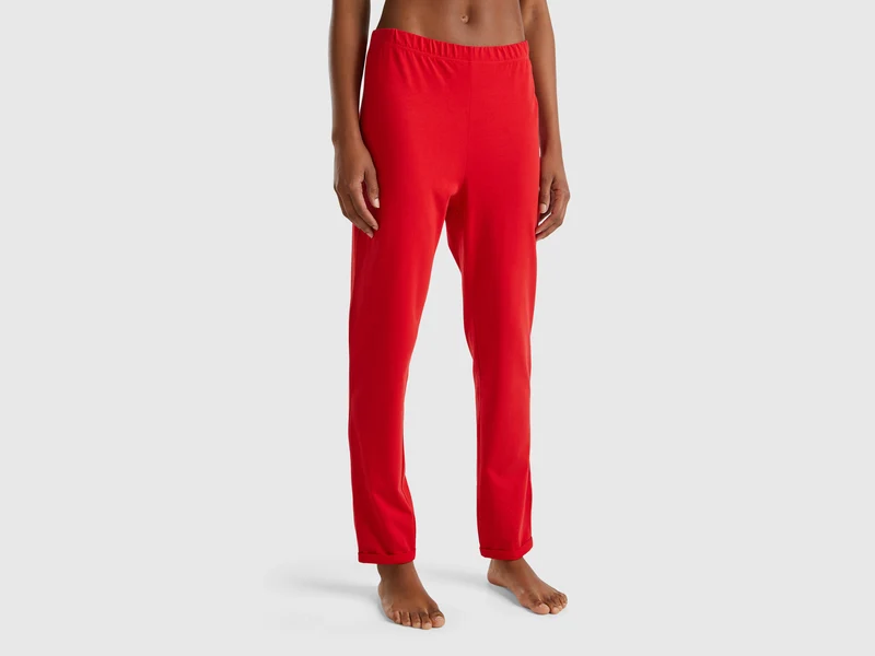 Pantaloni in caldo cotone stretch