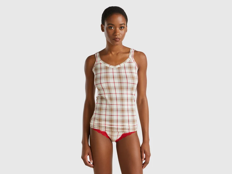 Canotta tartan