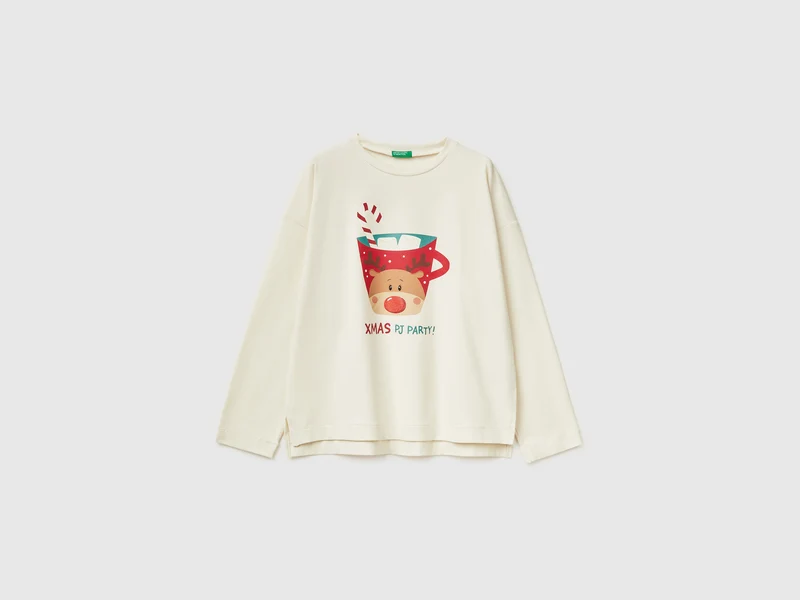 Maglia natalizia con stampa renna