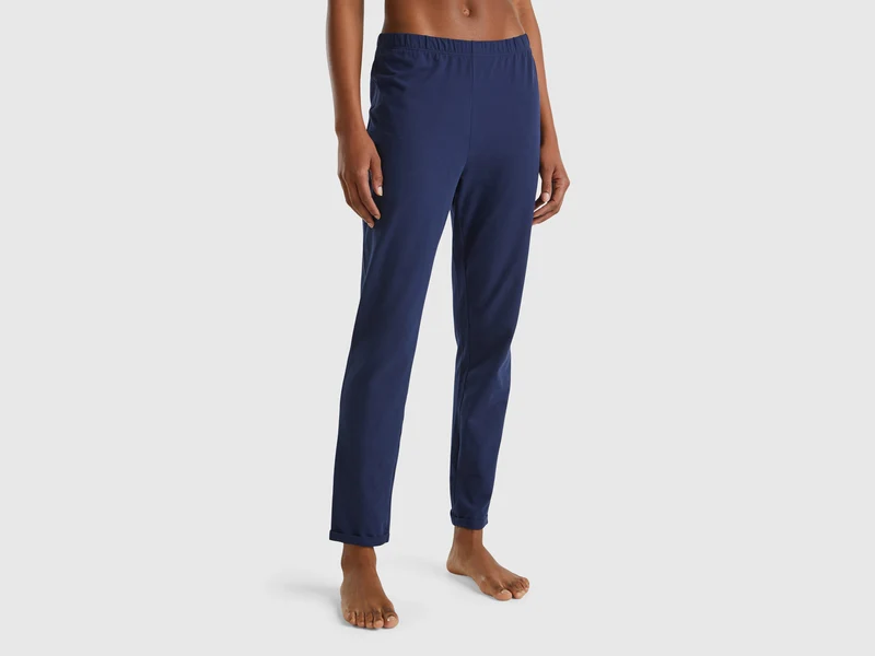 Pantaloni in caldo cotone stretch