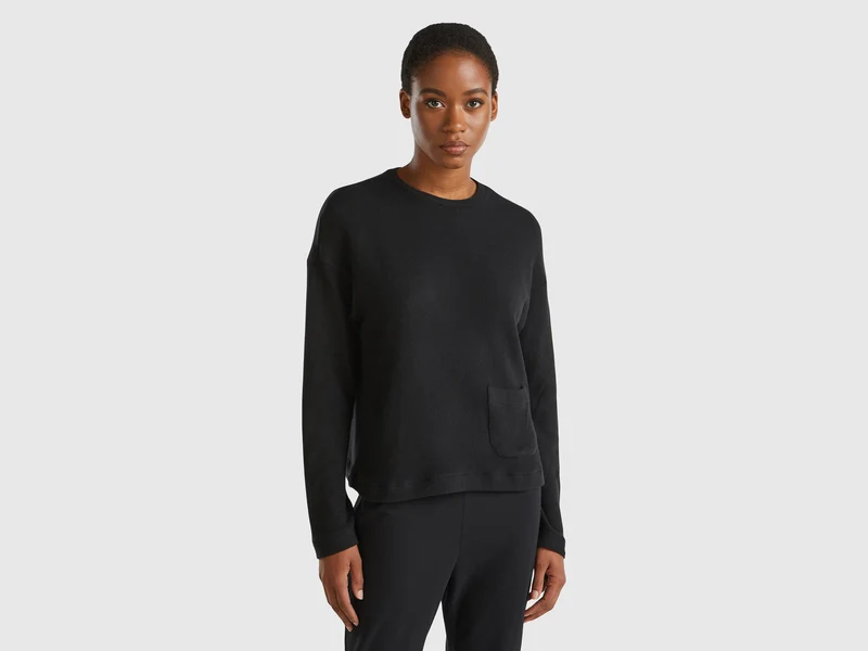 Maglia in caldo cotone stretch