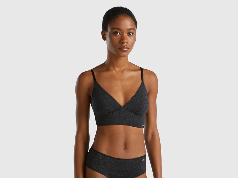 Reggiseno a triangolo con lurex