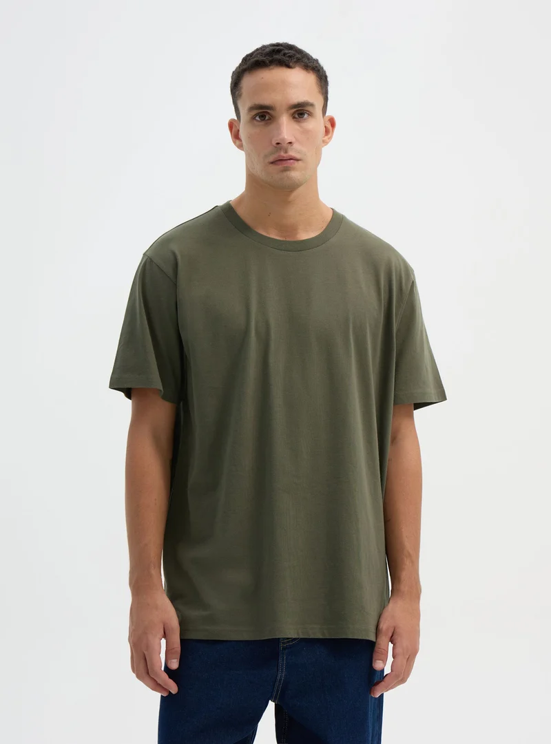T-shirt comfort fit a tinta unita