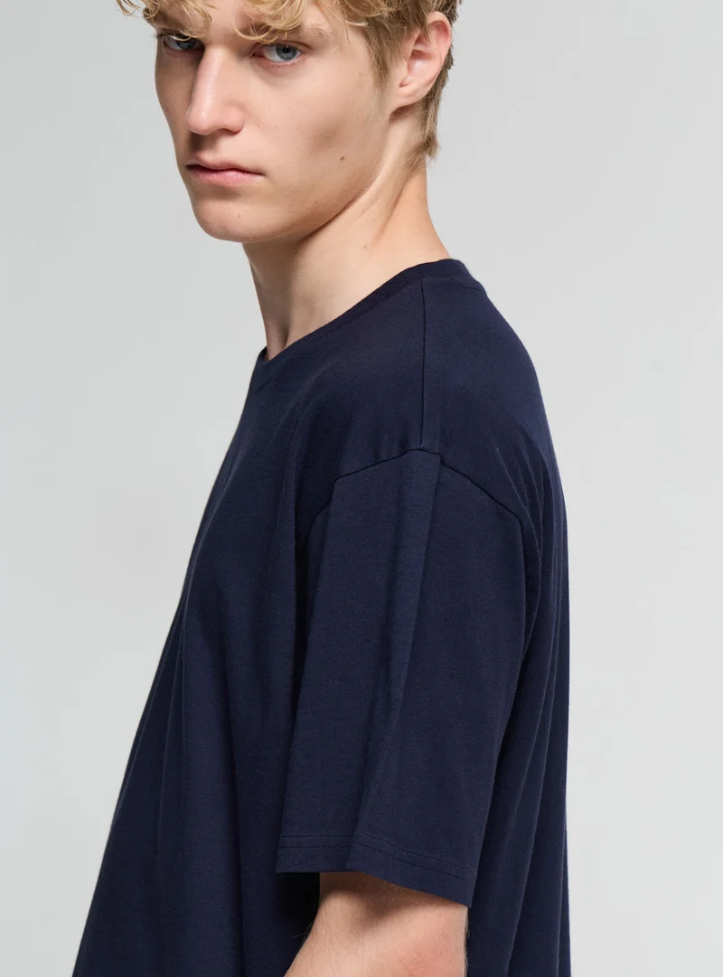 T-shirt comfort fit a tinta unita