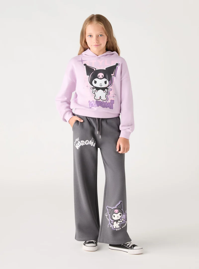 Pantaloni tuta maxi con stampa Kuromi®