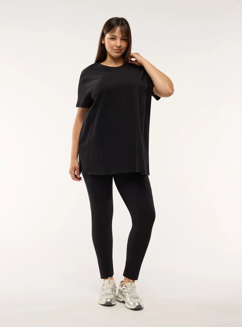 Leggings lunghi a tinta unita