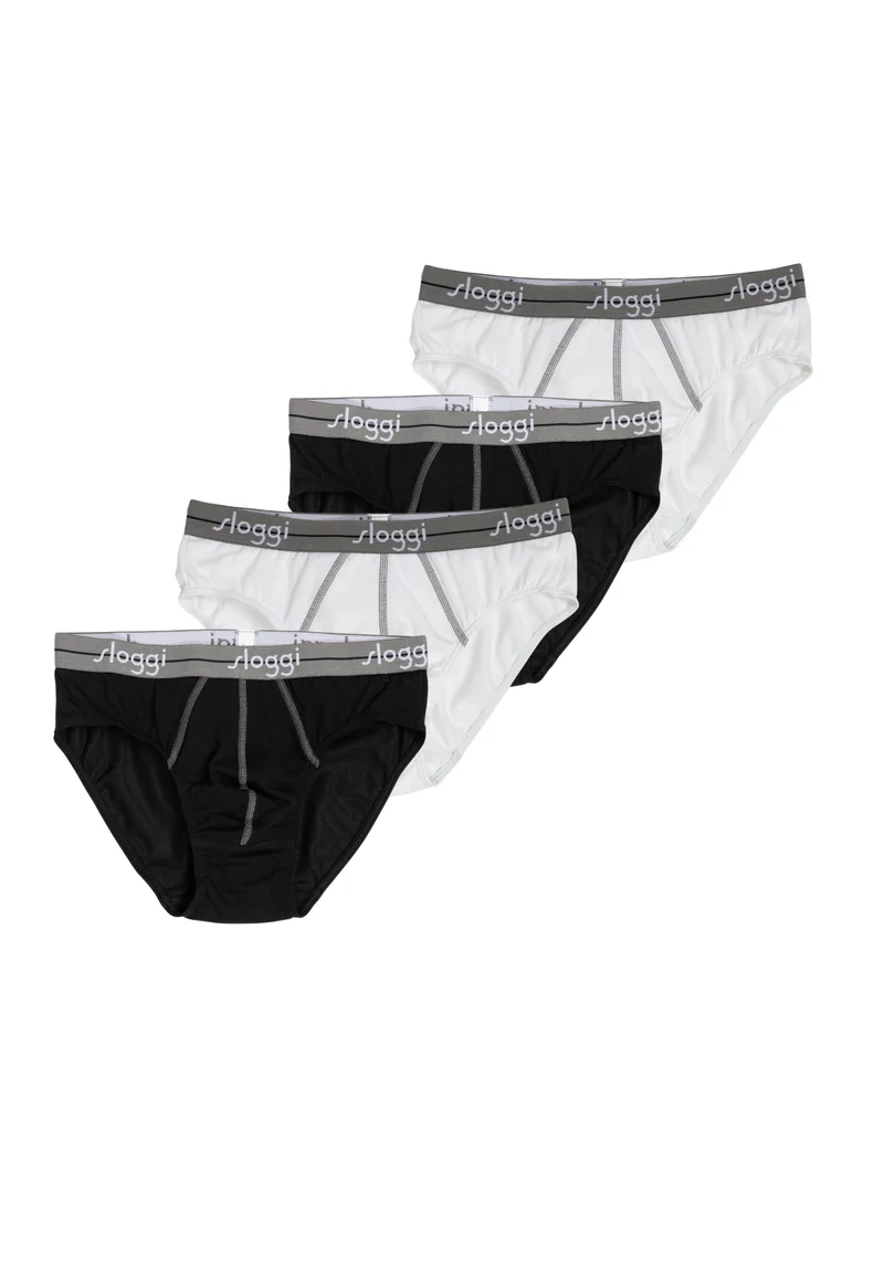 OFFERTA 4 PEZZI SLOGGI START MIDI Slip Medi Bi-Colore Uomo