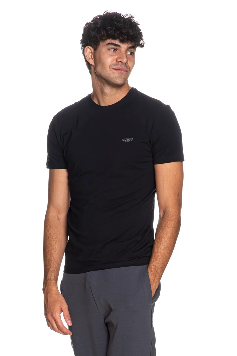T Shirt Guess Core Xsl Ssl Da Uomo Blu Navy
