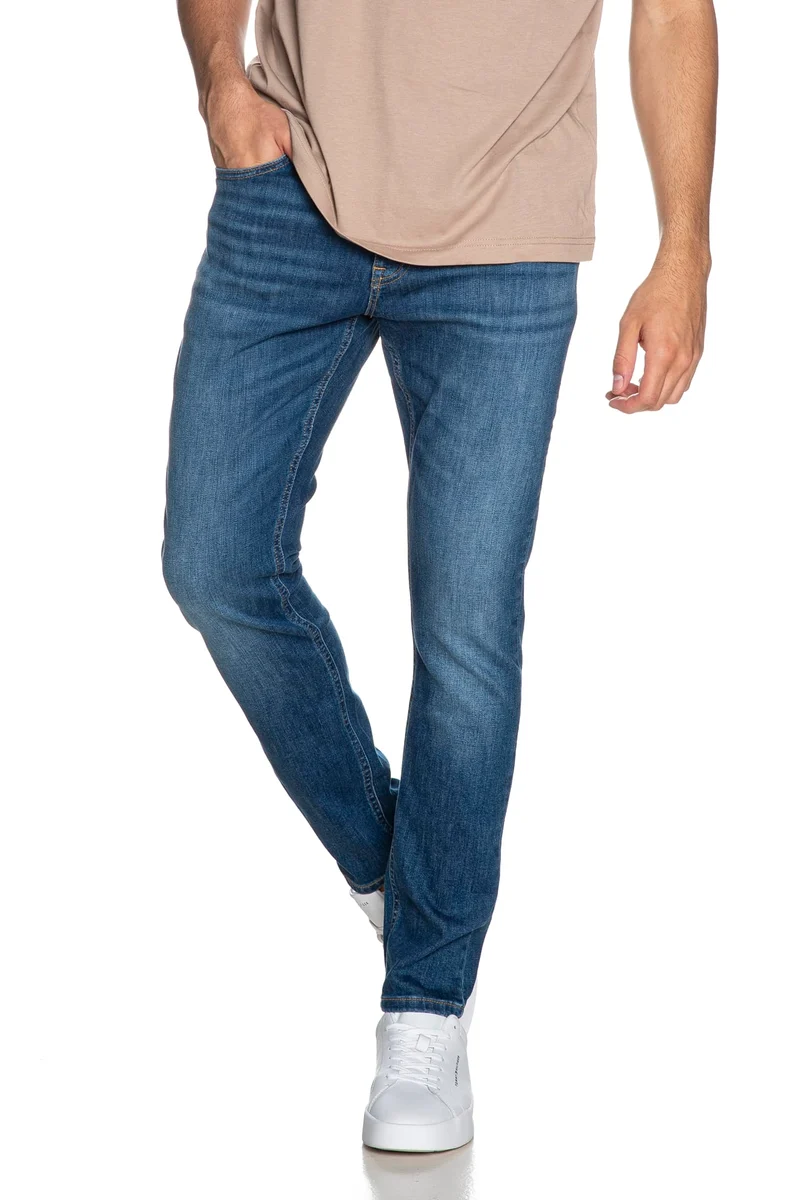Jeans Tommy Hilfiger Austin Sl Tpr Da Uomo Denim Blu Medio