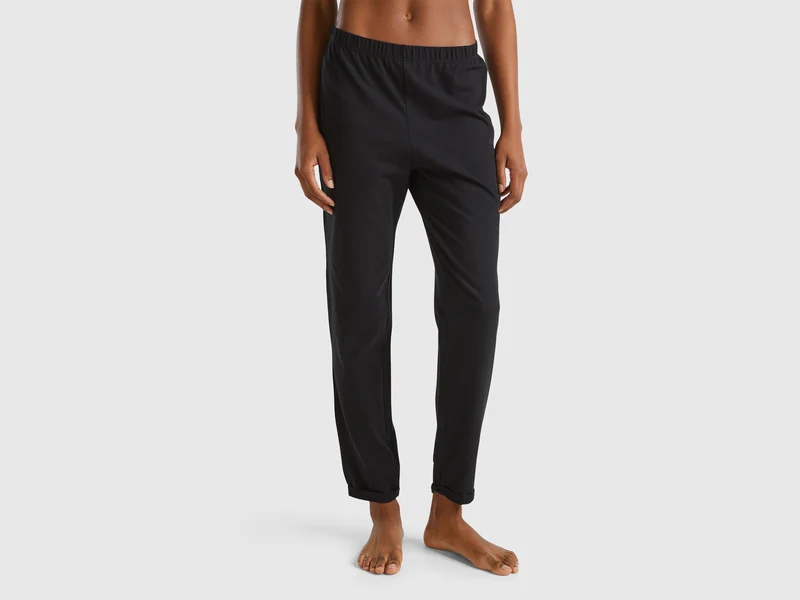Pantaloni in caldo cotone stretch