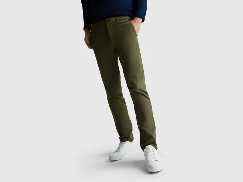 Chino slim fit in cotone