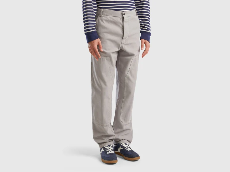 Pantaloni in tela di cotone