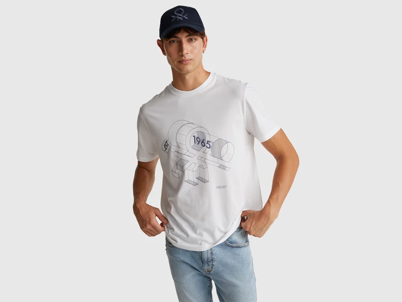 T-shirt in cotone con logo