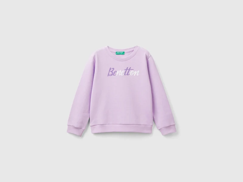 Felpa 100% cotone bio con logo