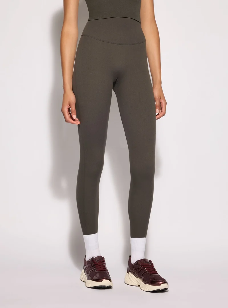 Leggings sportivi lunghi seamless arricciati