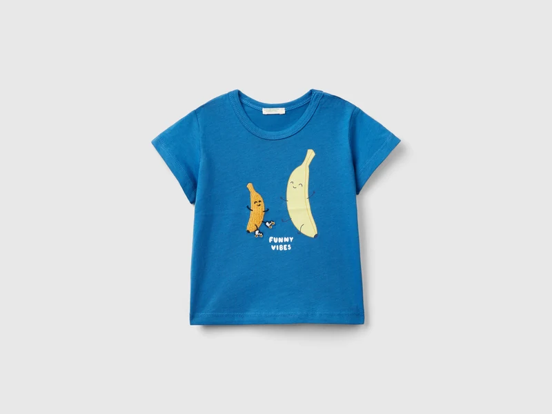 T-shirt con stampa e ricamo