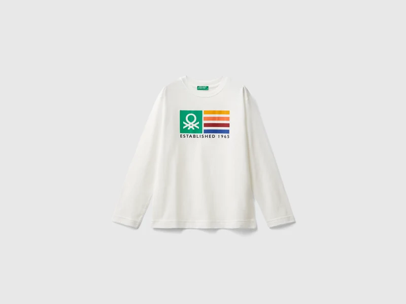 T-shirt manica lunga 100% cotone bio