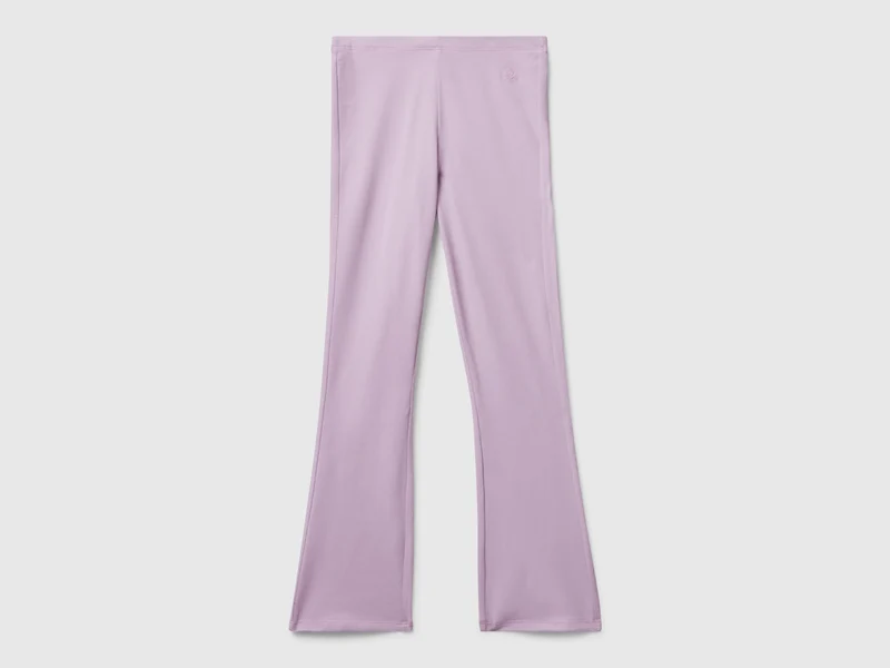 Leggings a zampa in cotone stretch