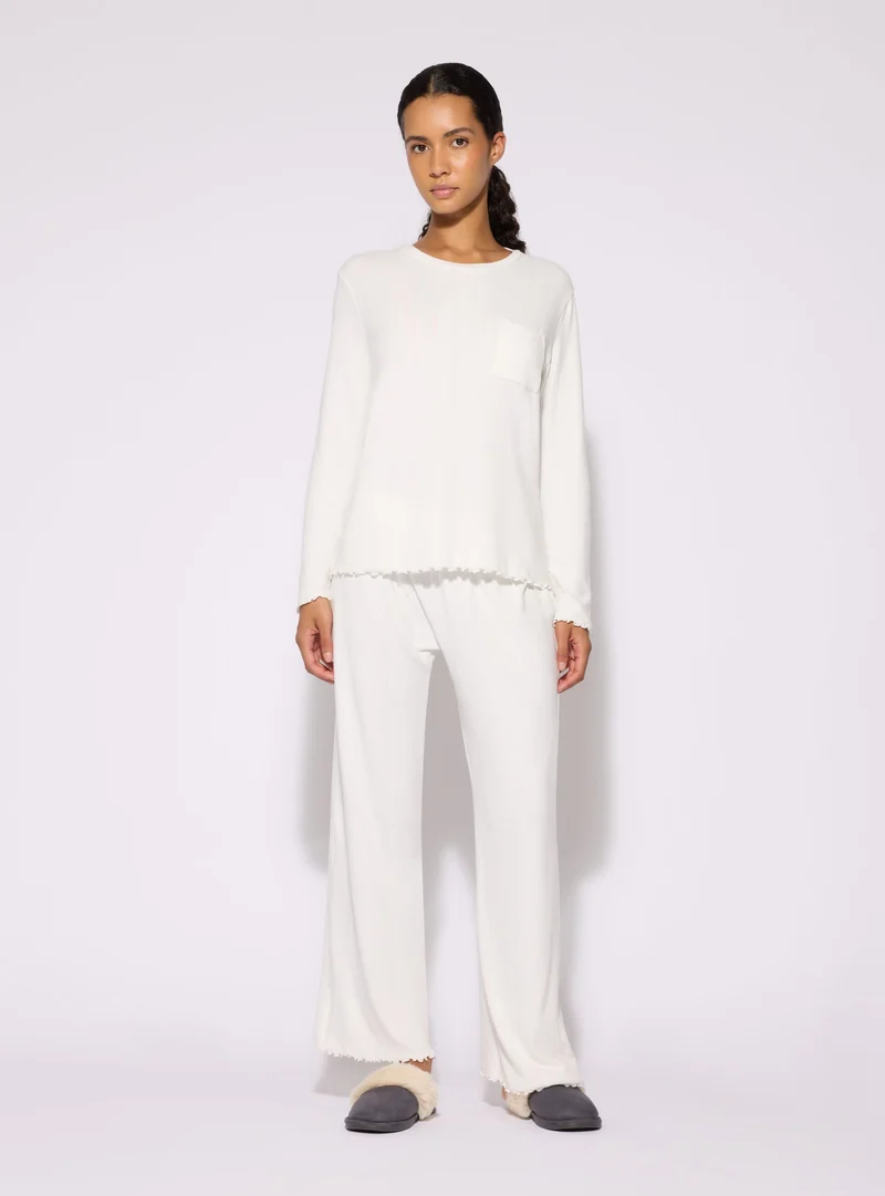 Set pigiama con maglia a maniche lunghe e pantaloni lunghi
