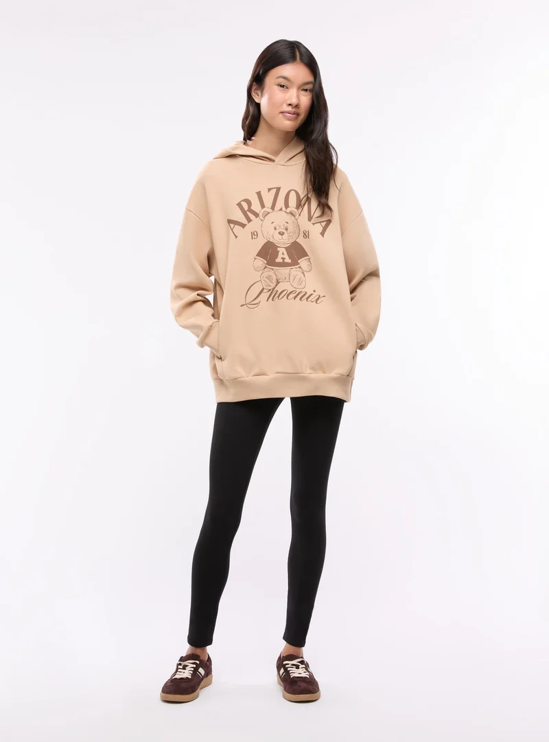 Leggings lunghi a vita alta tinta unita