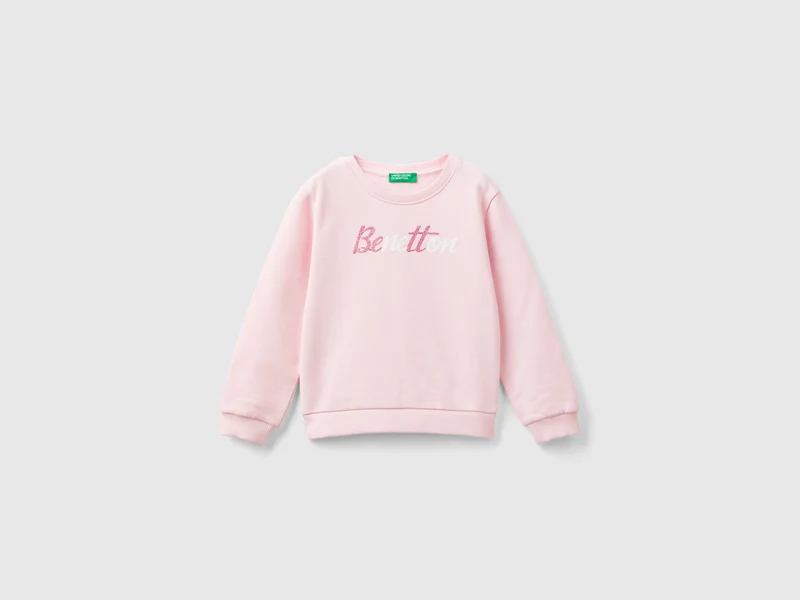 Felpa 100% cotone bio con logo