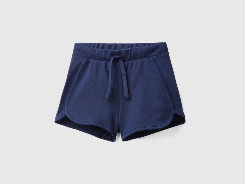 Shorts in felpa 100% cotone bio
