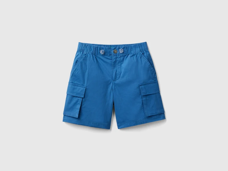 Bermuda cargo in cotone stretch