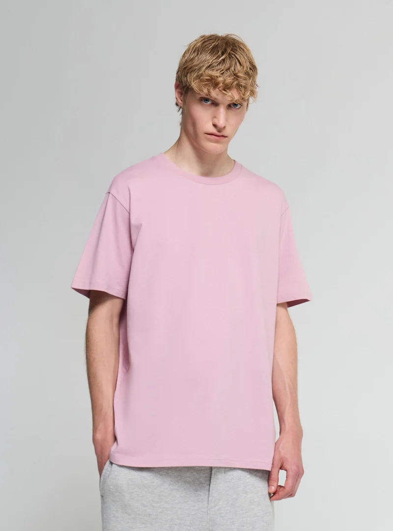 T-shirt comfort fit a tinta unita