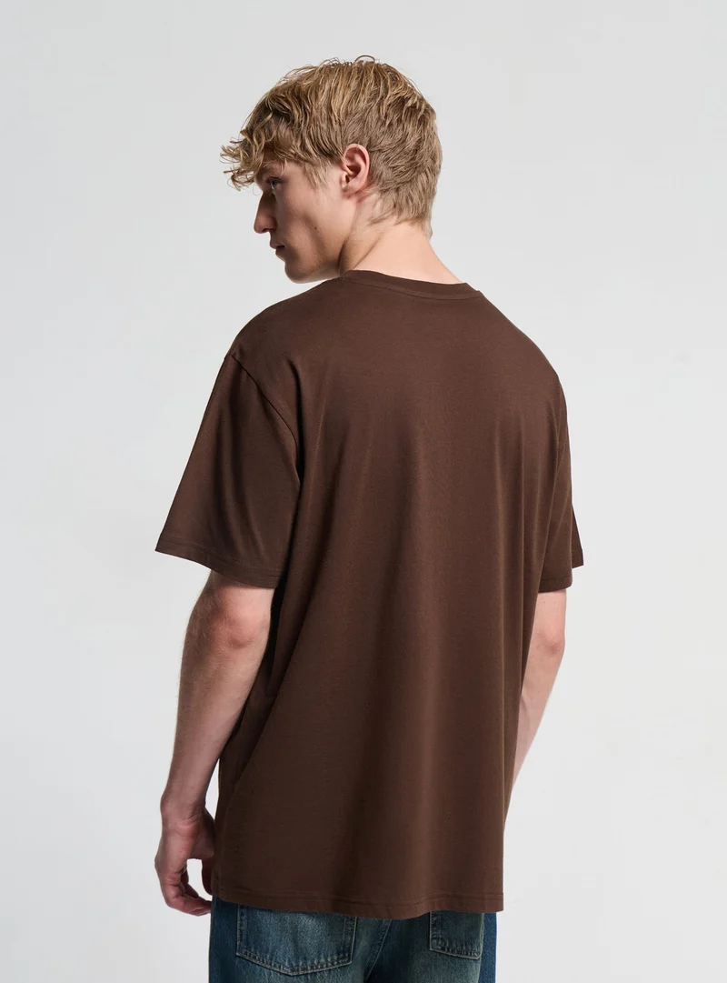 T-shirt comfort fit a tinta unita