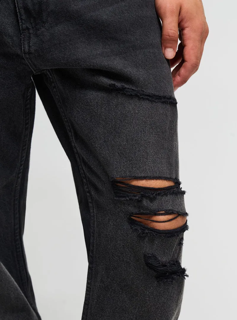 Jeans relaxed con strappi