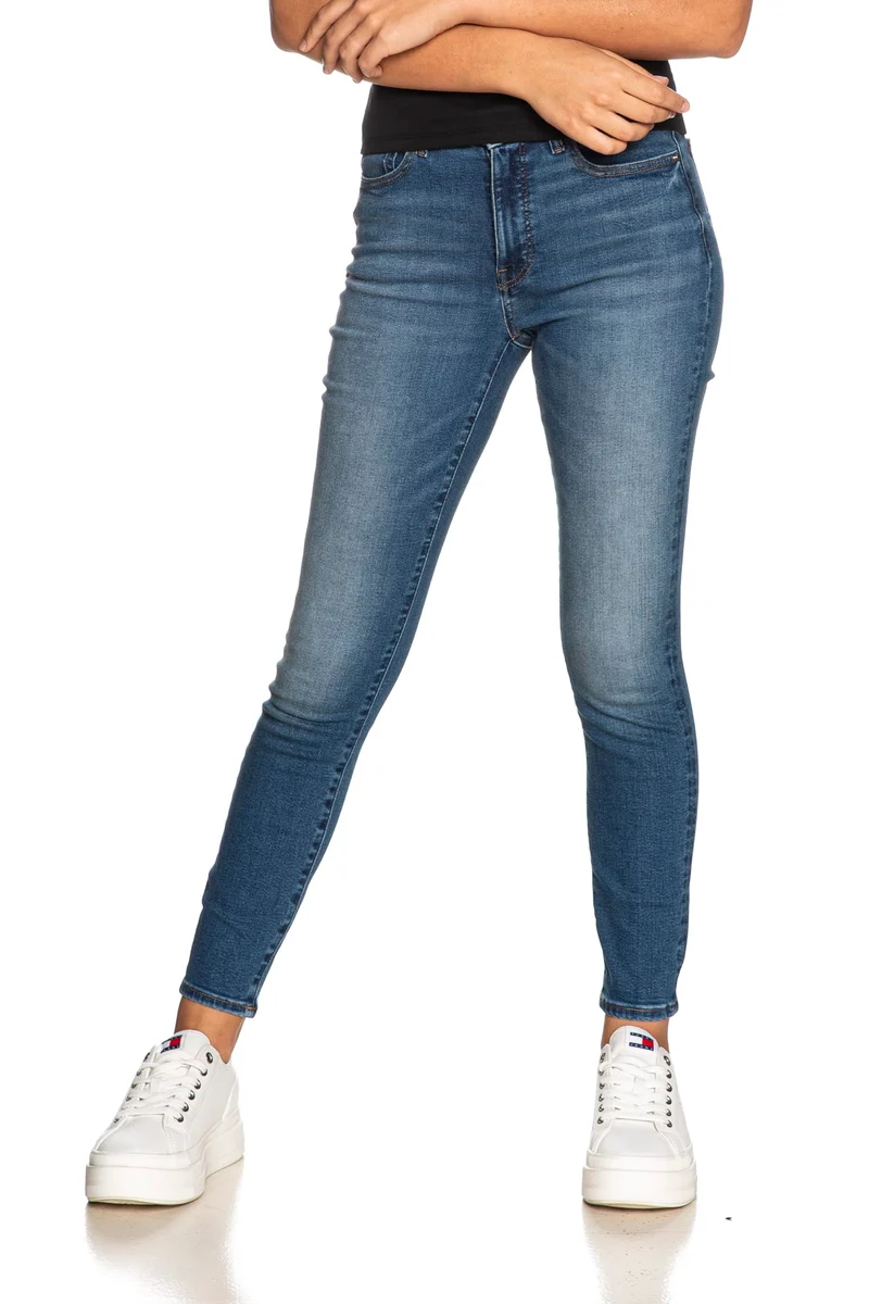 Jeans Calvin Klein Mid Rise Sk Indy Da Donna Denim Blu Medio