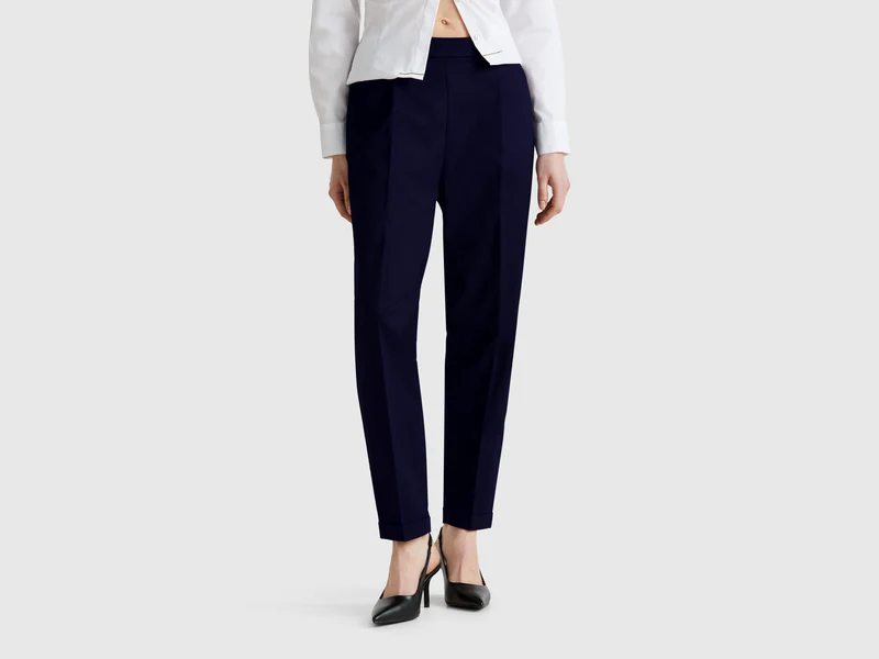 Pantaloni in cotone elasticizzato