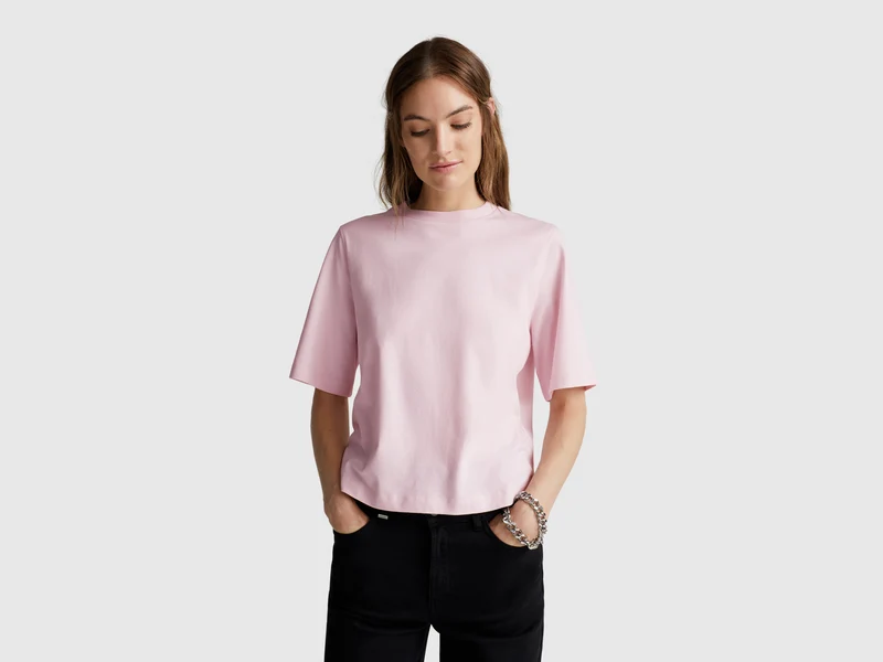 T-shirt boxy fit 100% cotone