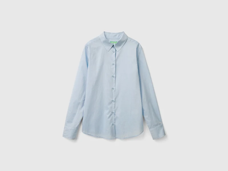 Camicia regular fit in cotone leggero