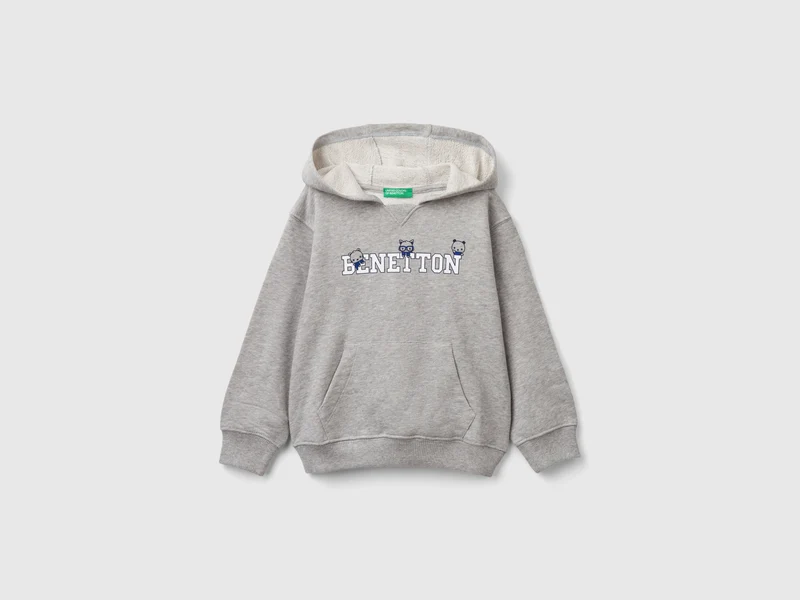 Felpa con cappuccio 100% cotone