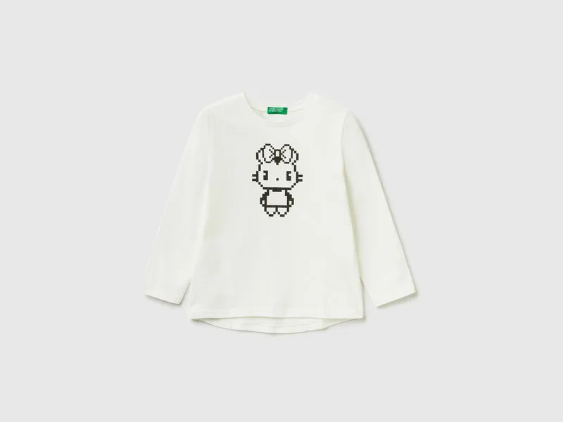T-shirt con stampa pixel