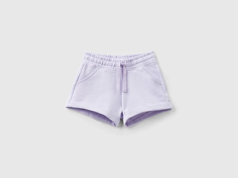 Shorts in felpa 100% cotone