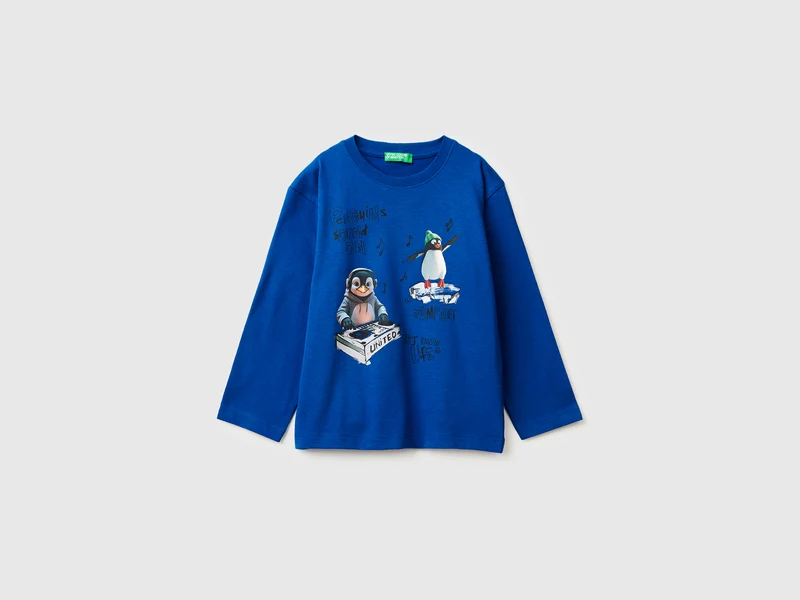 T-shirt con stampa davanti e dietro