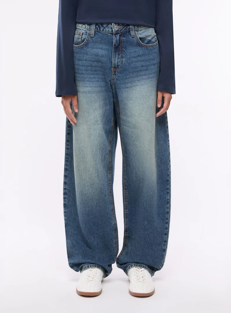 Jeans balloon a vita alta