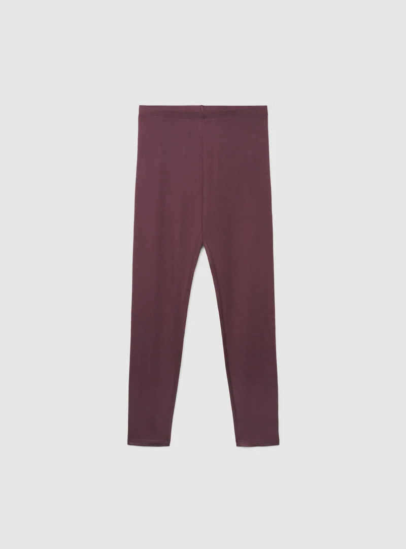 Leggings lunghi a tinta unita