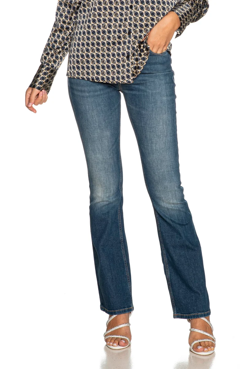 Jeans Guess Sexy Flare Cvy Bt Da Donna Denim Blu Medio