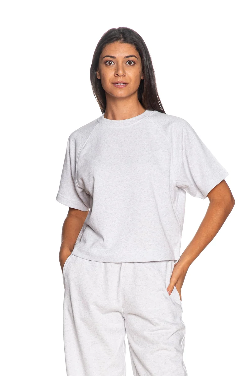 Felpa Only Ofelia Da Donna Light Grigio Melange